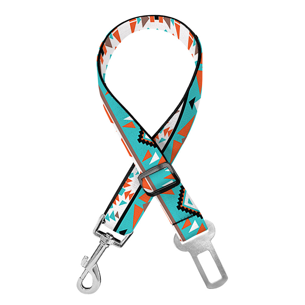 Navajo Geometric Pattern Print Dog Seat Belt