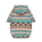Navajo Geometric Pattern Print Dog Zip Up Hoodie