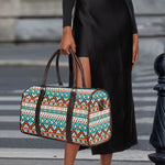 Navajo Geometric Pattern Print Duffle Bag