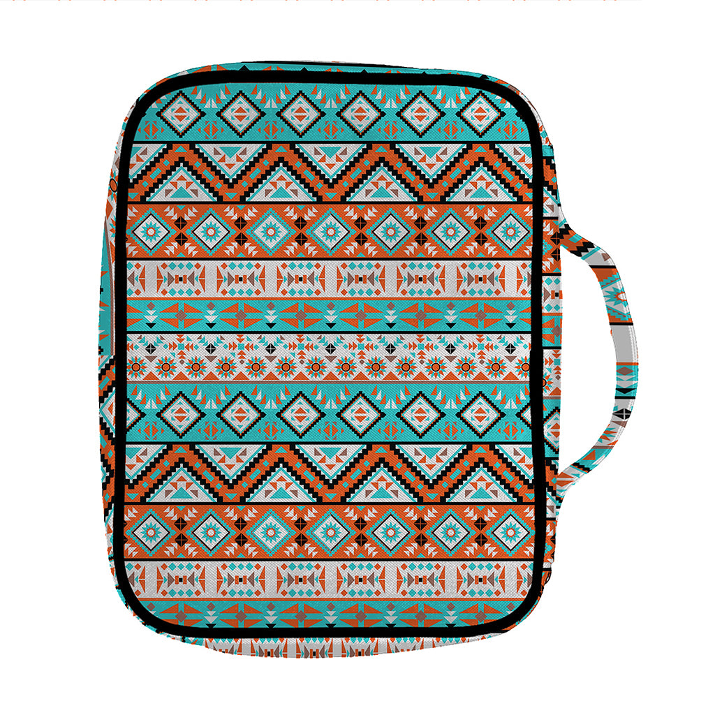 Navajo Geometric Pattern Print Front Pocket Bible Bag