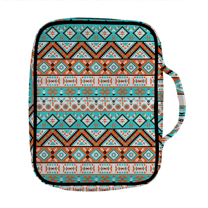 Navajo Geometric Pattern Print Front Pocket Bible Bag