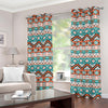 Navajo Geometric Pattern Print Grommet Curtains