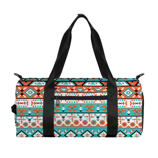 Navajo Geometric Pattern Print Gym Bag