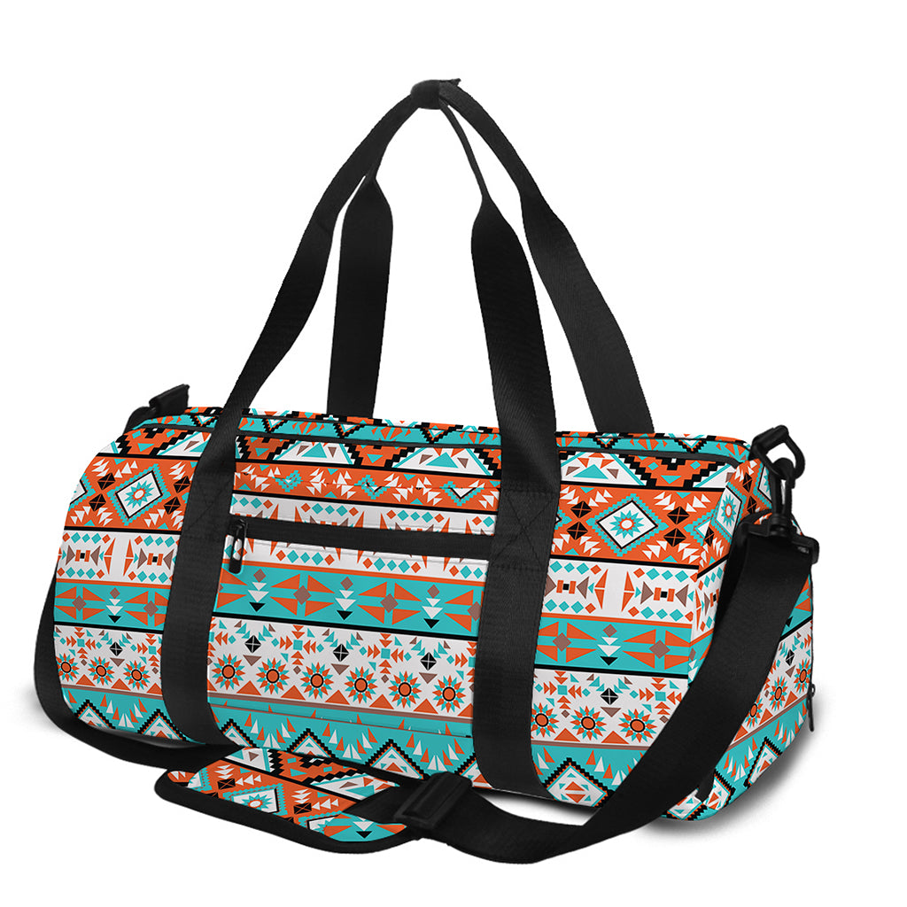Navajo Geometric Pattern Print Gym Bag