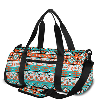 Navajo Geometric Pattern Print Gym Bag