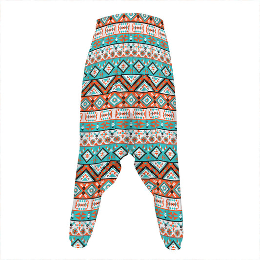 Navajo Geometric Pattern Print Hammer Pants