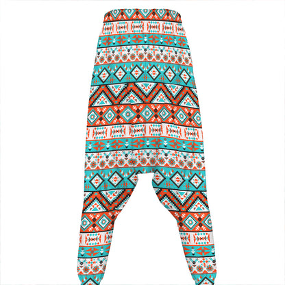 Navajo Geometric Pattern Print Hammer Pants