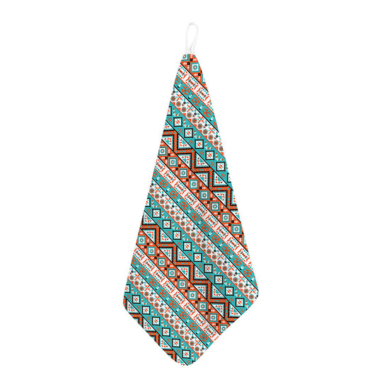 Navajo Geometric Pattern Print Hand Towel