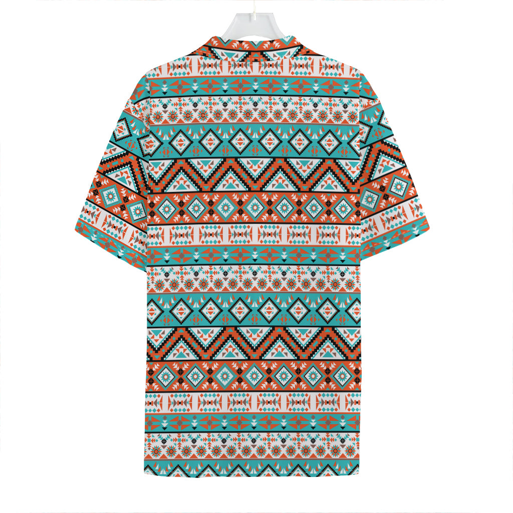 Navajo Geometric Pattern Print Hawaiian Shirt