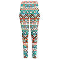 Navajo Geometric Pattern Print High-Waisted Pocket Leggings