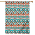 Navajo Geometric Pattern Print House Flag