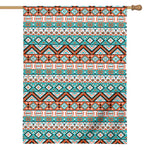 Navajo Geometric Pattern Print House Flag