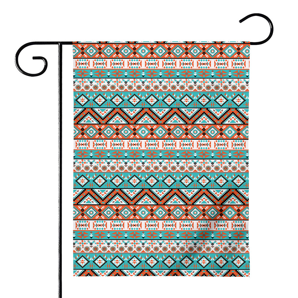 Navajo Geometric Pattern Print House Flag
