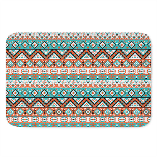 Navajo Geometric Pattern Print Indoor Door Mat