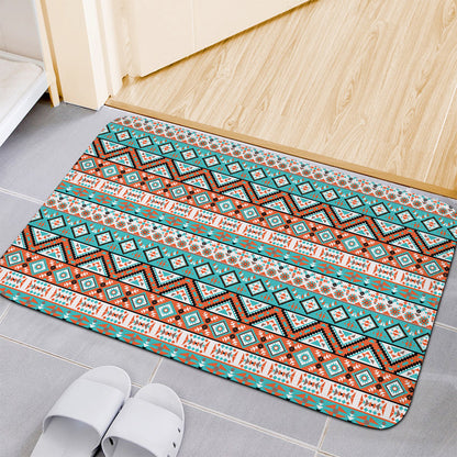 Navajo Geometric Pattern Print Indoor Door Mat