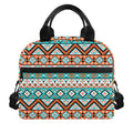 Navajo Geometric Pattern Print Insulated Lunch Bag