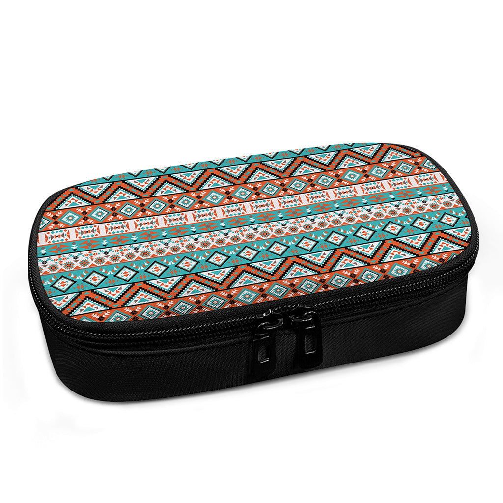Navajo Geometric Pattern Print Insulin Cooler Travel Case