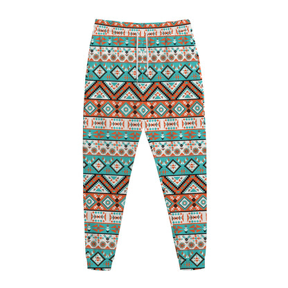 Navajo Geometric Pattern Print Jogger Pants