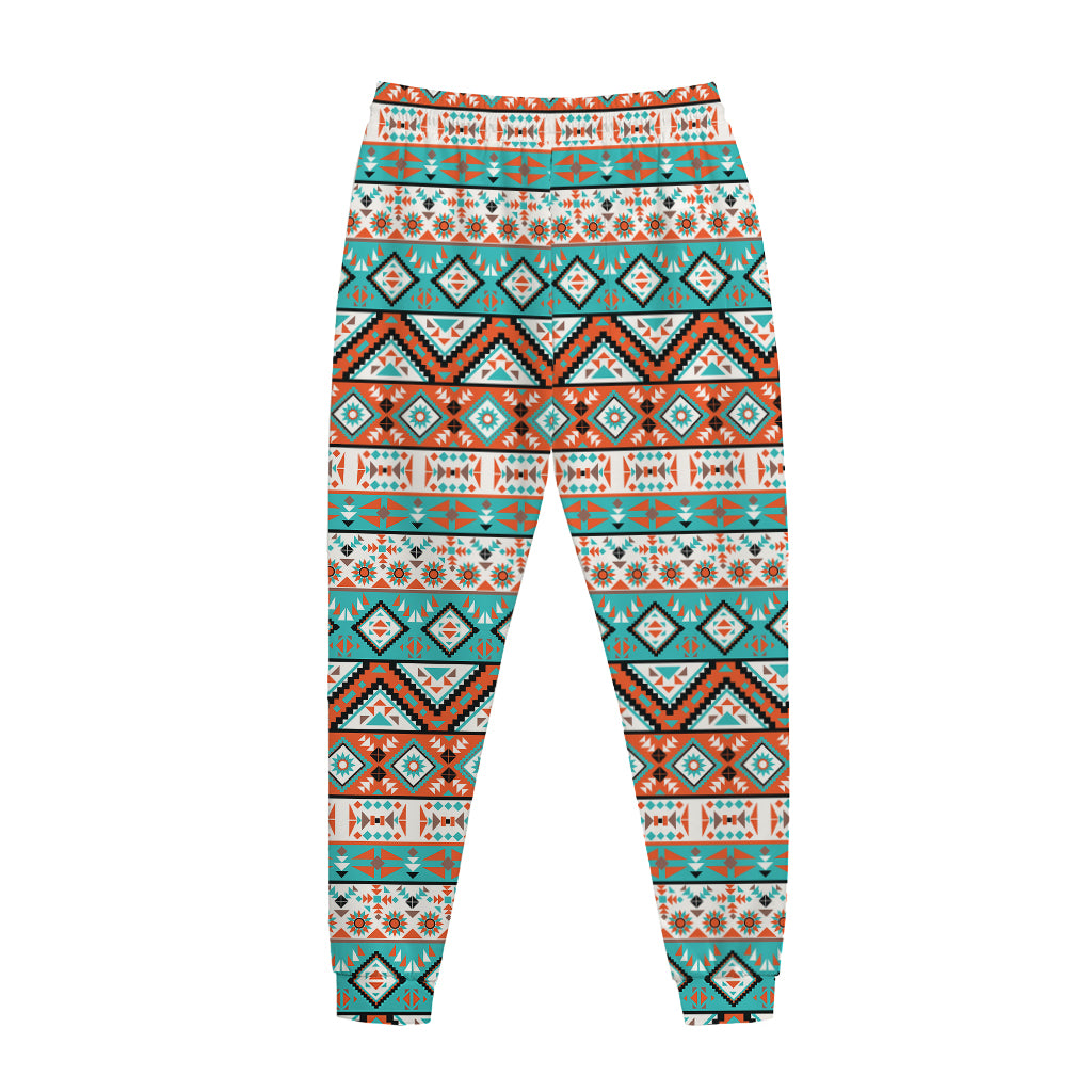 Navajo Geometric Pattern Print Jogger Pants