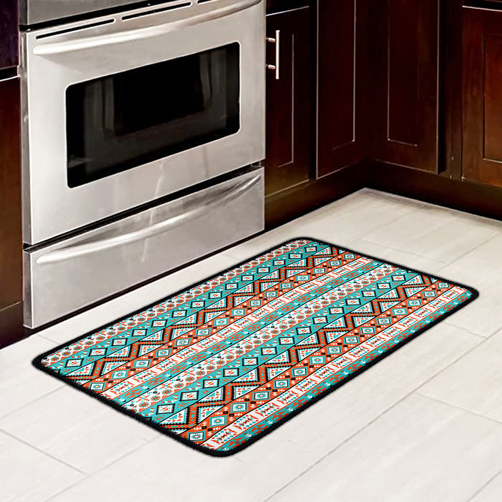 Navajo Geometric Pattern Print Kitchen Mat