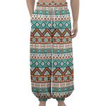 Navajo Geometric Pattern Print Lantern Pants