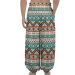 Navajo Geometric Pattern Print Lantern Pants