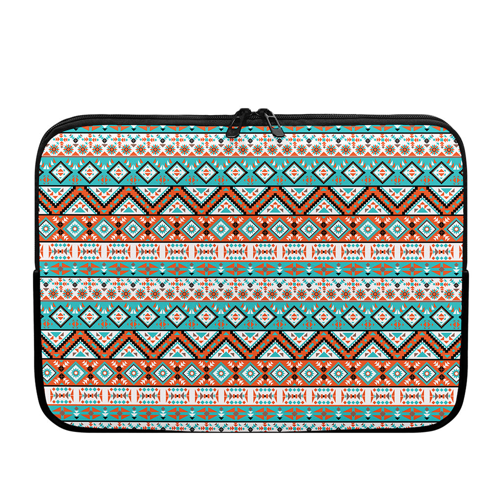 Navajo Geometric Pattern Print Laptop Sleeve