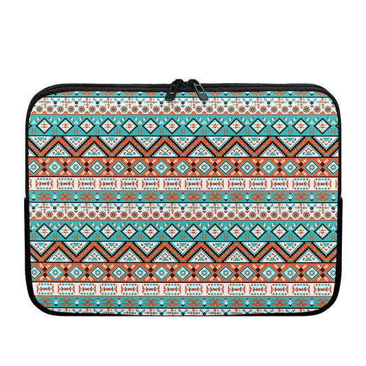 Navajo Geometric Pattern Print Laptop Sleeve