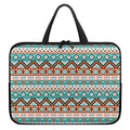 Navajo Geometric Pattern Print Laptop Sleeve With Handle