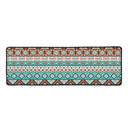Navajo Geometric Pattern Print Long Kitchen Mat