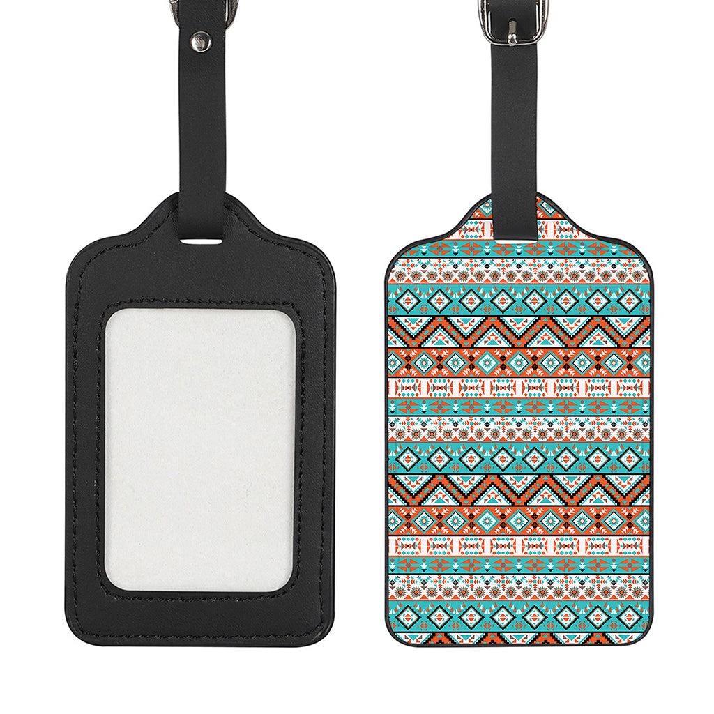Navajo Geometric Pattern Print Luggage Tag