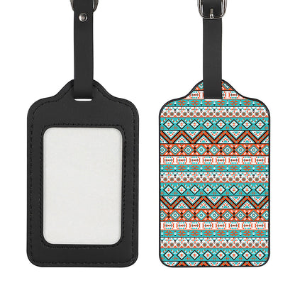 Navajo Geometric Pattern Print Luggage Tag