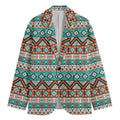 Navajo Geometric Pattern Print Men's Blazer