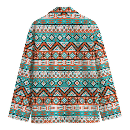 Navajo Geometric Pattern Print Men's Blazer
