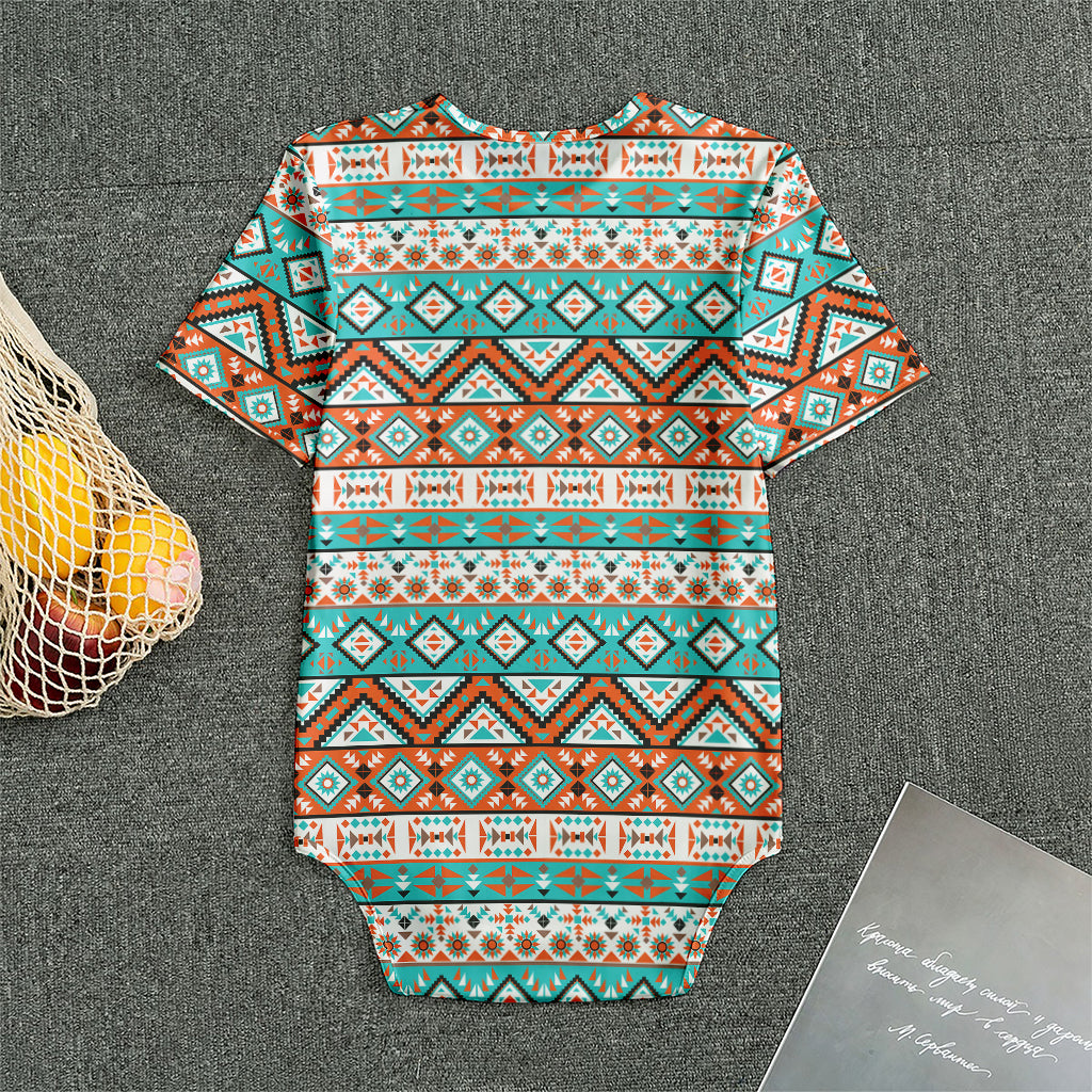 Navajo Geometric Pattern Print Men's Bodysuit