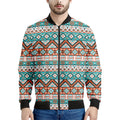 Navajo Geometric Pattern Print Men's Bomber Jacket