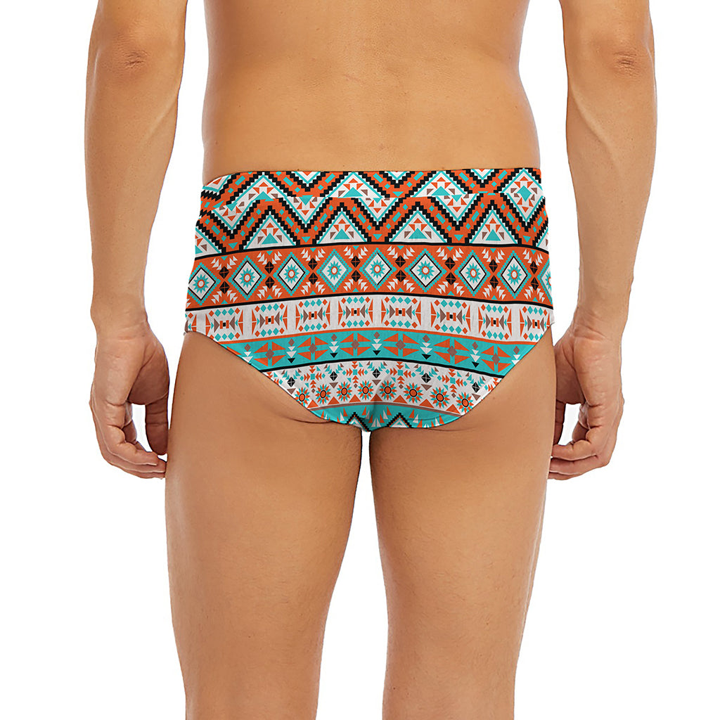 Navajo Geometric Pattern Print Men's Briefs