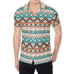 Navajo Geometric Pattern Print Men's Shirt