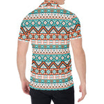 Navajo Geometric Pattern Print Men's Shirt