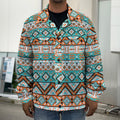 Navajo Geometric Pattern Print Men's Shirt Jacket