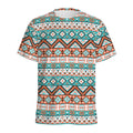 Navajo Geometric Pattern Print Men's Athletic T-Shirt