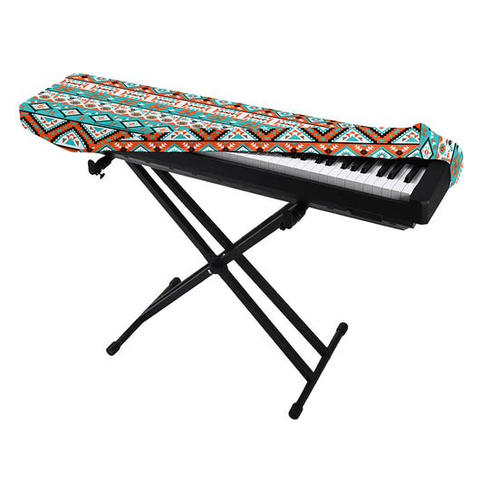 Navajo Geometric Pattern Print Piano Keyboard Cover