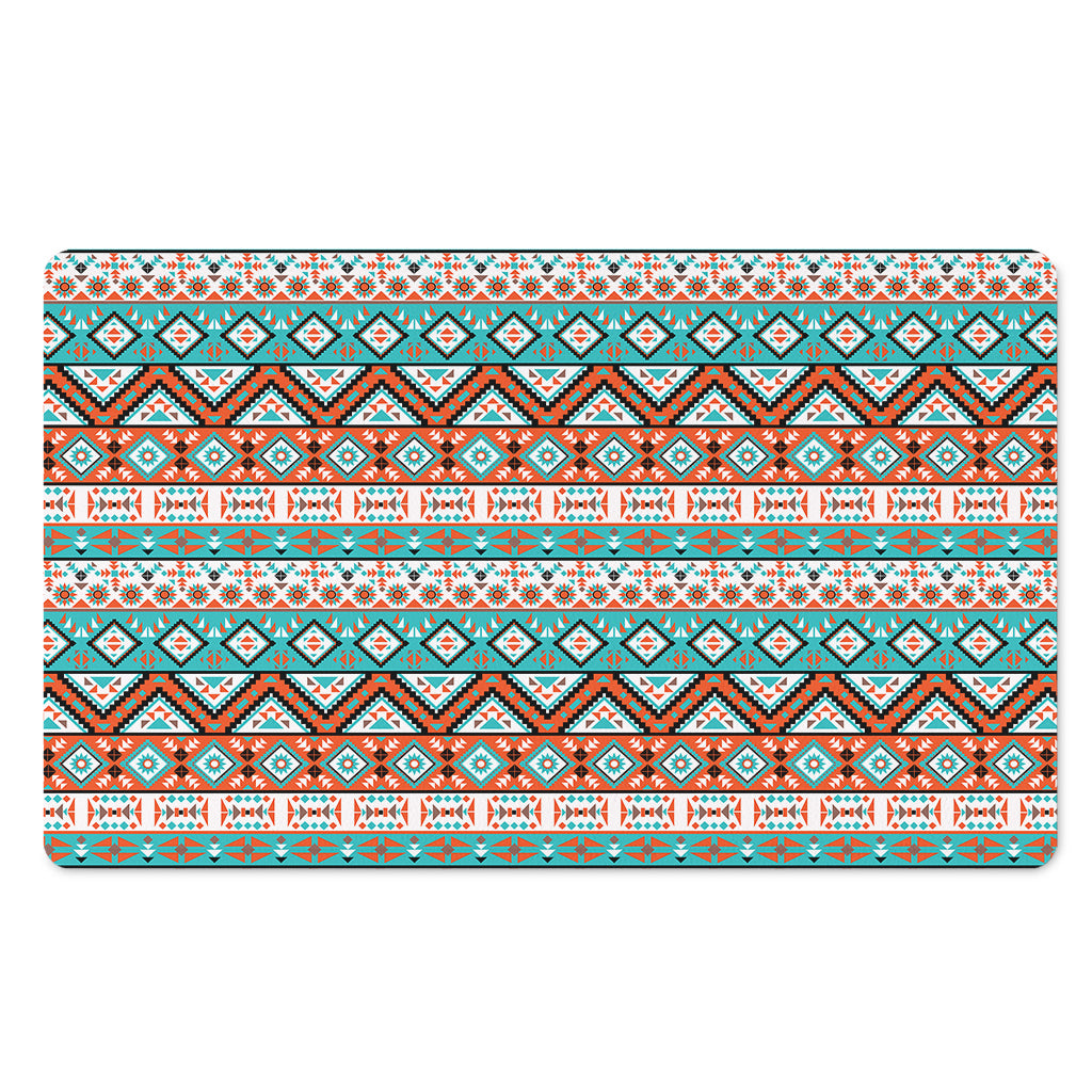 Navajo Geometric Pattern Print Polyester Doormat