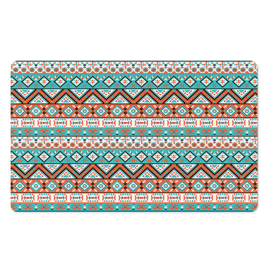 Navajo Geometric Pattern Print Polyester Doormat