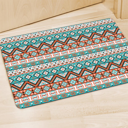 Navajo Geometric Pattern Print Polyester Doormat