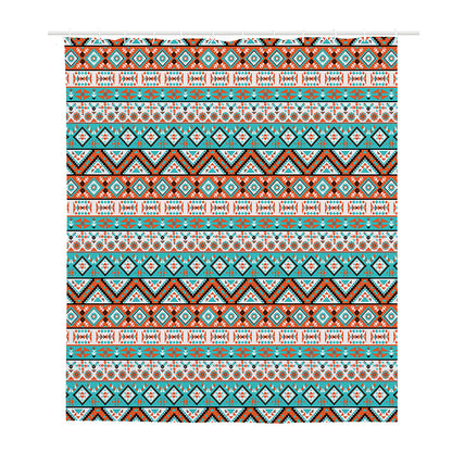 Navajo Geometric Pattern Print Polyester Shower Curtain