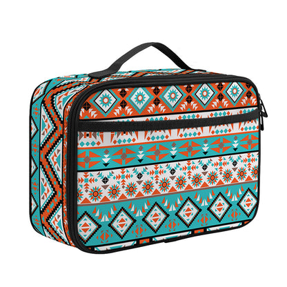 Navajo Geometric Pattern Print Portable Lunch Bag