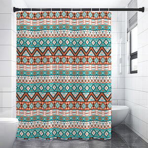 Navajo Geometric Pattern Print Premium Shower Curtain