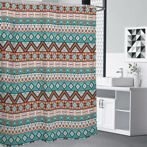 Navajo Geometric Pattern Print Premium Shower Curtain