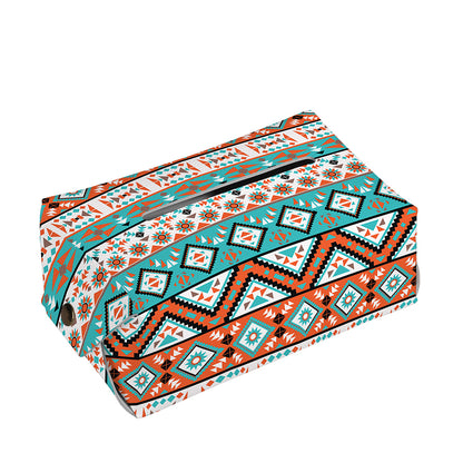 Navajo Geometric Pattern Print Rectangle Tissue Box Cover